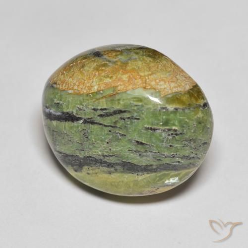 Ópalo Verde terroso natural de 16.51 ct, Ovalada, Opaco