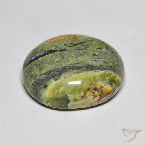 Ópalo Verde terroso natural de 16.51 ct, Ovalada, Opaco