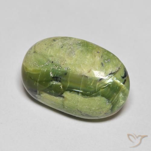 Ópalo Verde medio natural de 8.21 ct, Ovalada, Opaco