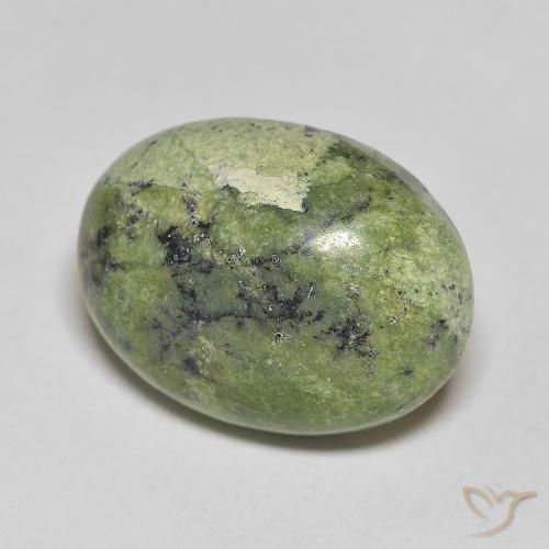 Ópalo Verde amarillento natural de 10.14 ct, Ovalada, Opaco
