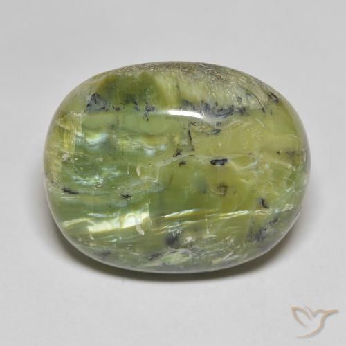 25.34ct Natural Verde medio Ópalo, Forma Cojín, Opaco