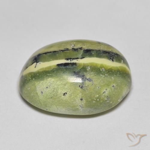 Ópalo Verde terroso natural de 11.81 ct, Ovalada, Opaco