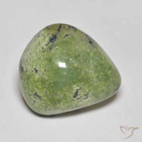Ópalo Verde terroso natural de 9.03 ct, En forma de pera, Opaco