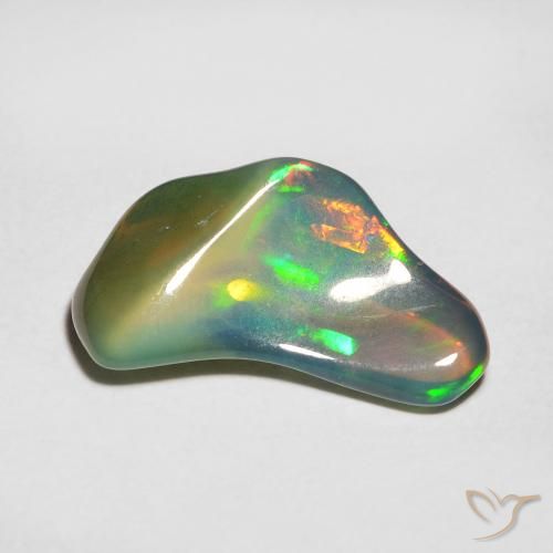 2.14ct Natural Multicolor Ópalo, Elegante, Translúcido