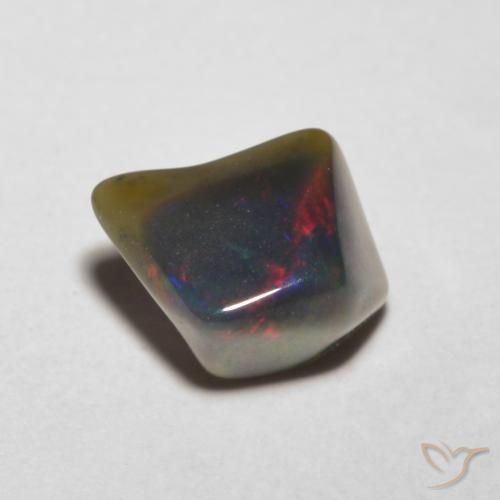 0.90ct Natural Multicolor Ópalo, Elegante, Translúcido