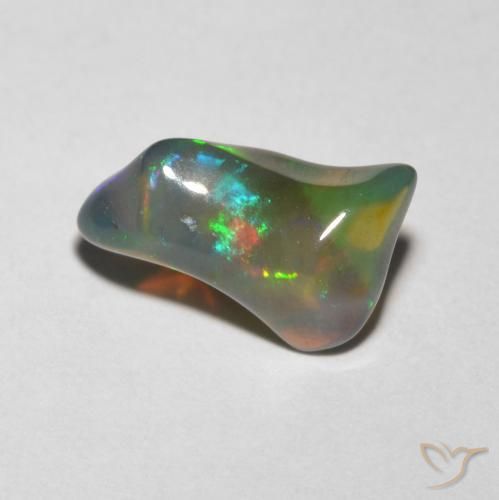 Ópalo Multicolor natural de 1.45 ct, Elegante, Translúcido