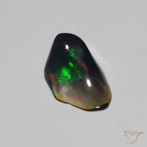 Ópalo Multicolor natural de 0.49 ct, Elegante, Translúcido