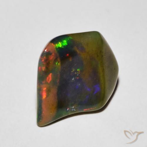 Ópalo Multicolor natural de 2.25 ct, Elegante, Translúcido