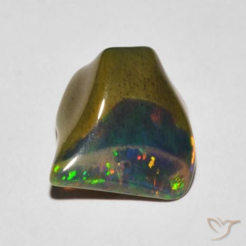 Ópalo Multicolor natural de 2.25 ct, Elegante, Translúcido