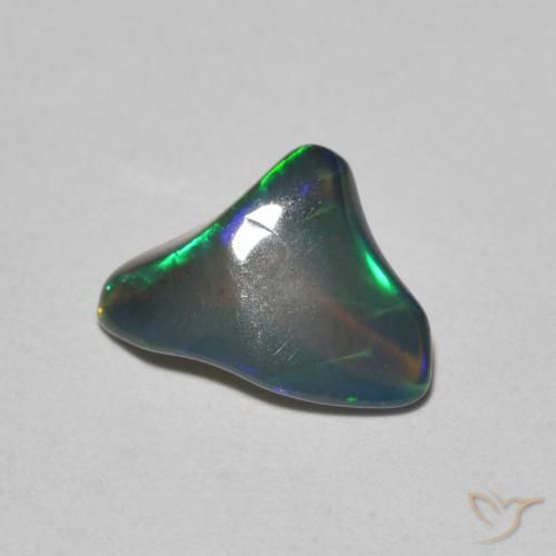 0.90ct Natural Multicolor Ópalo, Elegante, Translúcido