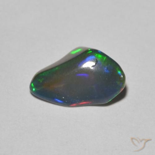 Ópalo Multicolor natural de 0.90 ct, Elegante, Translúcido