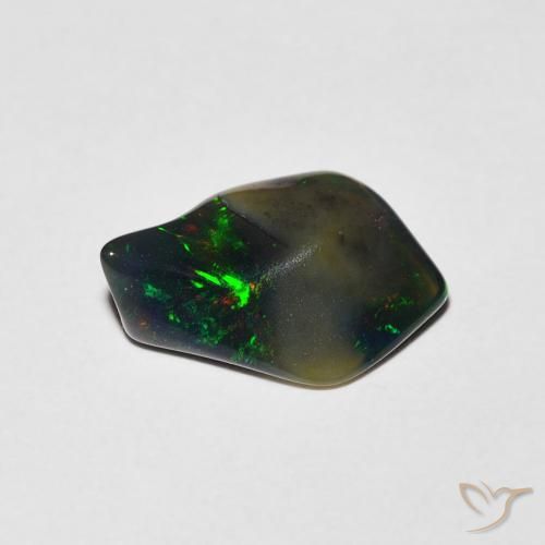 Ópalo Multicolor natural de 0.91 ct, Elegante, Translúcido