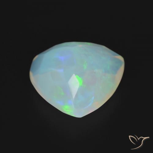 Ópalo Multicolor natural de 2.98 ct, Trillón, Transparente