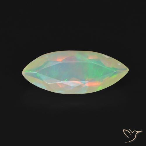 1.02ct Natural Multicolor Ópalo, Marquesa, Transparente
