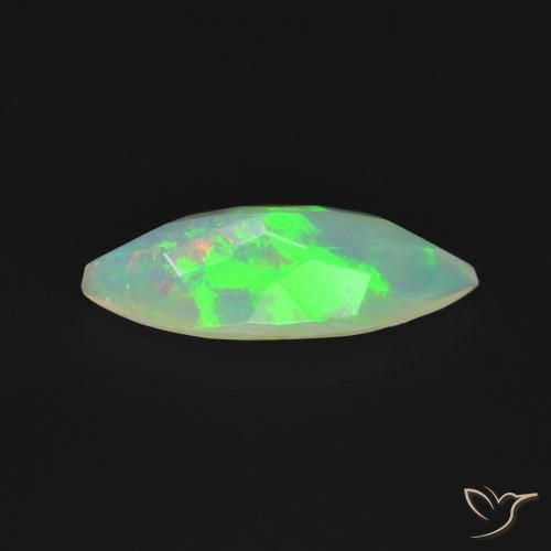 Ópalo Multicolor natural de 1.02 ct, Marquesa, Transparente