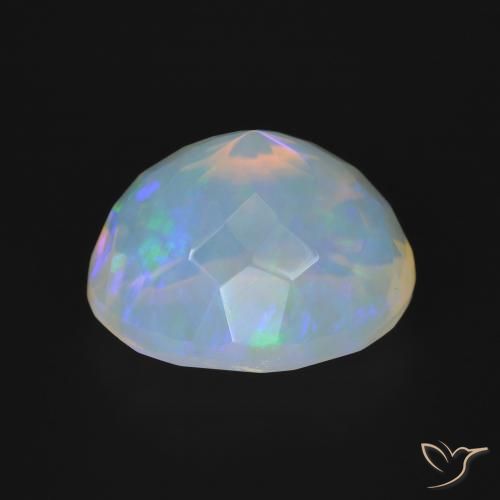 Ópalo Multicolor natural de 4.02 ct, Ovalada, Transparente
