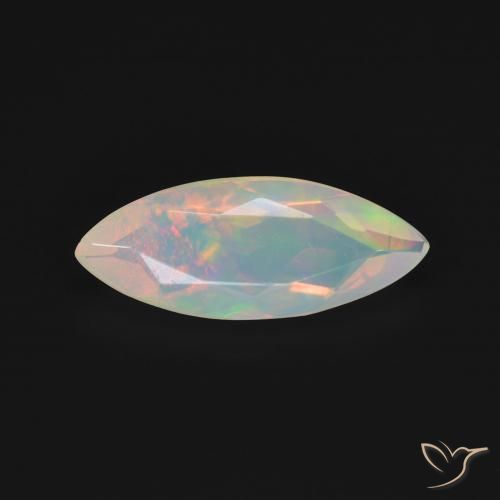 1.09ct Natural Multicolor Ópalo, Marquesa, Transparente