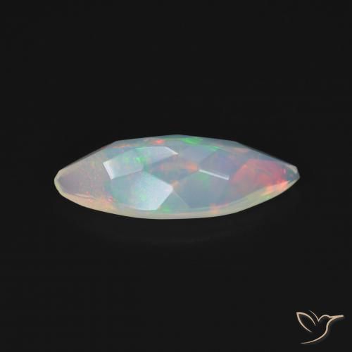 Ópalo Multicolor natural de 1.09 ct, Marquesa, Transparente