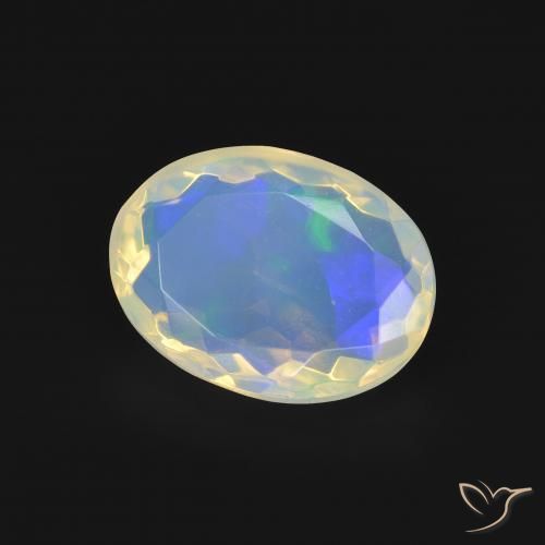Ópalo Multicolor natural de 2.32 ct, Ovalada, Transparente