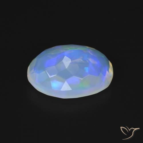 Ópalo Multicolor natural de 2.32 ct, Ovalada, Transparente