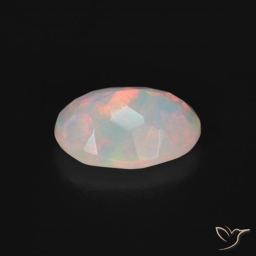 Ópalo Multicolor natural de 1.42 ct, Ovalada, Transparente