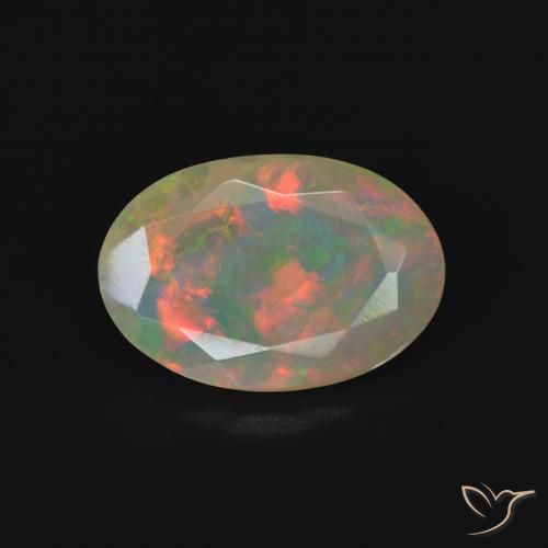 1.73ct Natural Multicolor Ópalo, Ovalada, Transparente