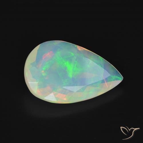 2.54ct Natural Multicolor Ópalo, En forma de pera, Transparente, Photo A