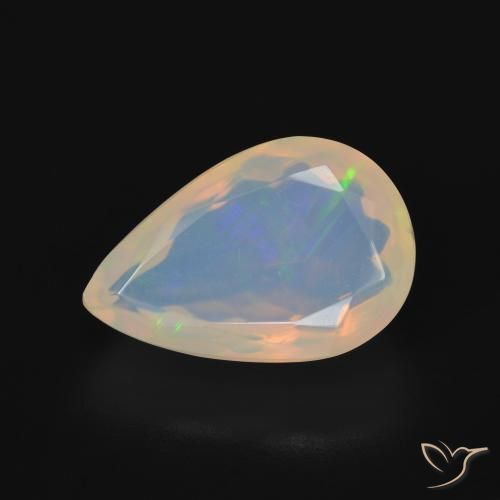 5.50ct Natural Multicolor Ópalo, En forma de pera, Transparente