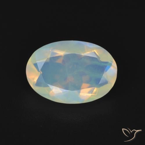 1.21ct Natural Multicolor Ópalo, Ovalada, Transparente