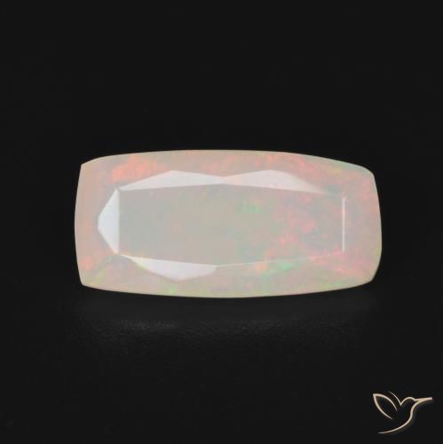 1.25ct Natural Multicolor Ópalo, Forma Cojín, Transparente