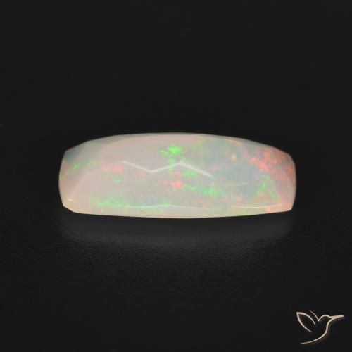 Ópalo Multicolor natural de 1.25 ct, Forma Cojín, Transparente