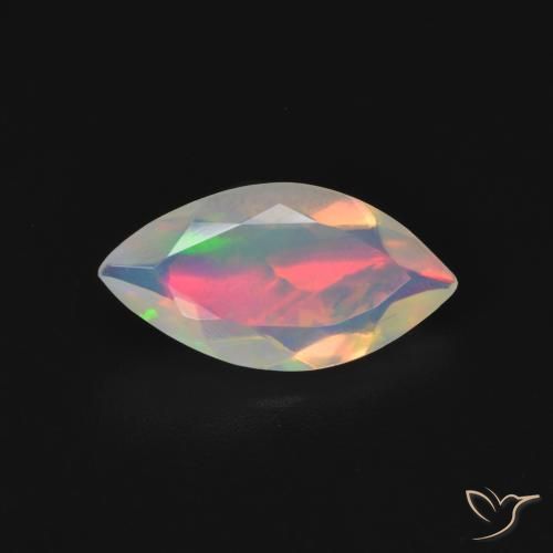 1.31ct Natural Multicolor Ópalo, Marquesa, Transparente