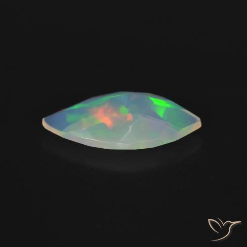 Ópalo Multicolor natural de 1.31 ct, Marquesa, Transparente