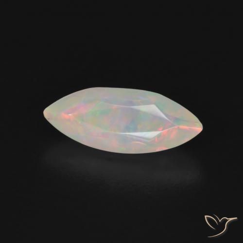 Ópalo Multicolor natural de 0.70 ct, Marquesa, Transparente
