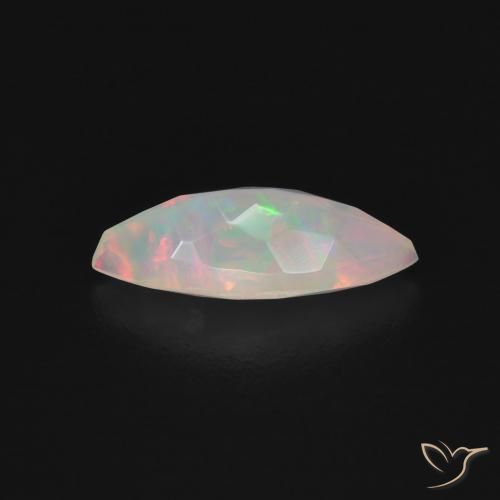 Ópalo Multicolor natural de 0.70 ct, Marquesa, Transparente