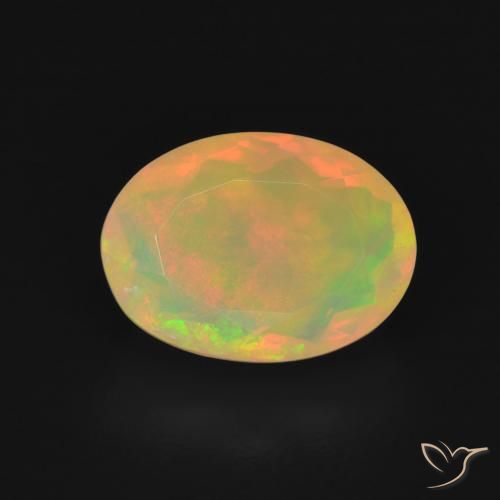 1.70ct Natural Multicolor Ópalo, Ovalada, Transparente