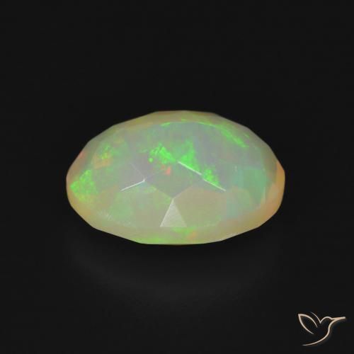 Ópalo Multicolor natural de 1.70 ct, Ovalada, Transparente