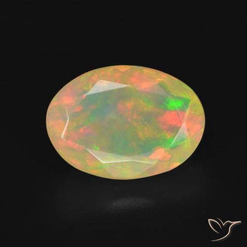 1.75ct Natural Multicolor Ópalo, Ovalada, Transparente
