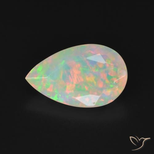 2.31ct Natural Multicolor Ópalo, En forma de pera, Transparente, Photo A