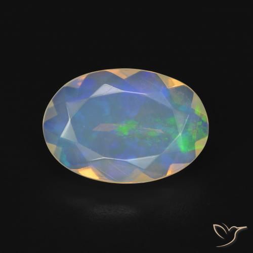 2.05ct Natural Multicolor Ópalo, Ovalada, Transparente
