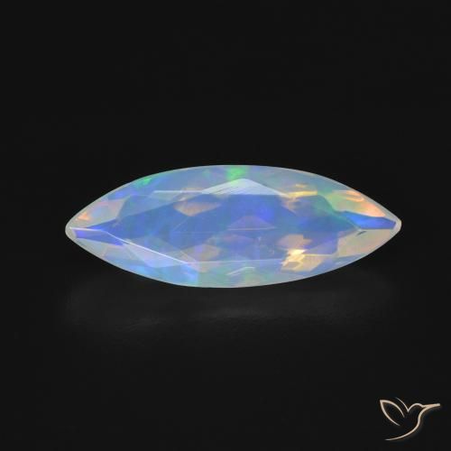 1.35ct Natural Multicolor Ópalo, Marquesa, Transparente