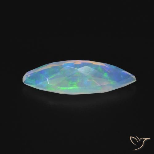 Ópalo Multicolor natural de 1.35 ct, Marquesa, Transparente