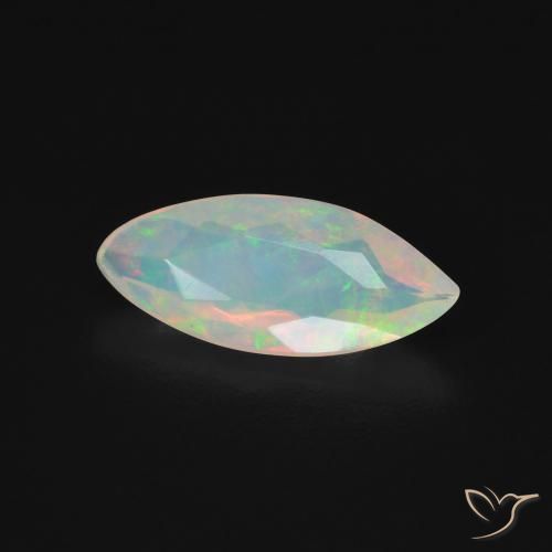 Ópalo Multicolor natural de 0.75 ct, Marquesa, Transparente