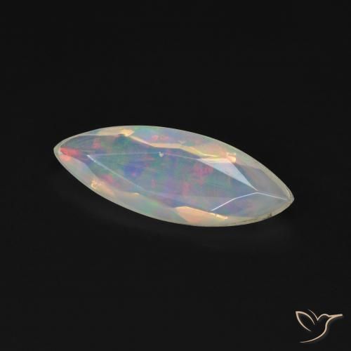 Ópalo Multicolor natural de 0.55 ct, Marquesa, Transparente