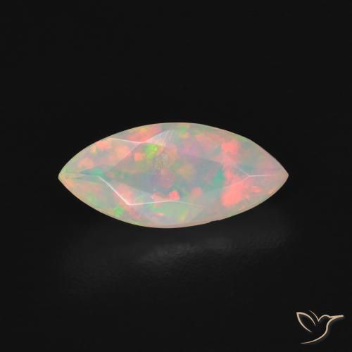 0.71ct Natural Multicolor Ópalo, Marquesa, Transparente
