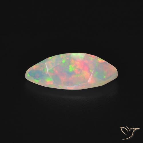 Ópalo Multicolor natural de 0.71 ct, Marquesa, Transparente