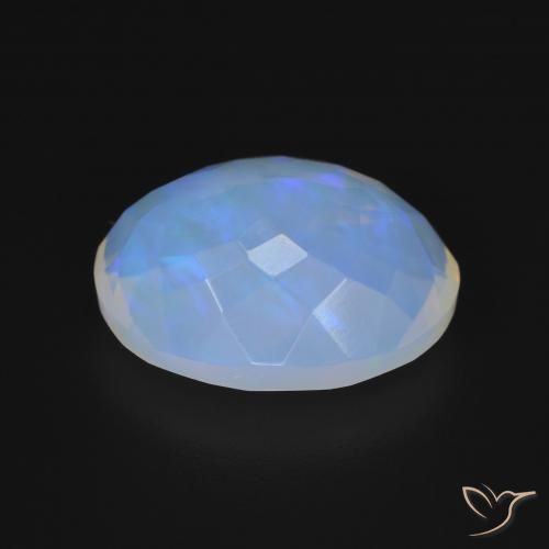 Ópalo Multicolor natural de 4.17 ct, Ovalada, Transparente