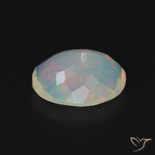 Ópalo Multicolor natural de 1.51 ct, Ovalada, Transparente