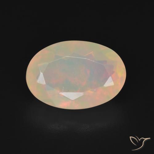 2.89ct Natural Multicolor Ópalo, Ovalada, Transparente