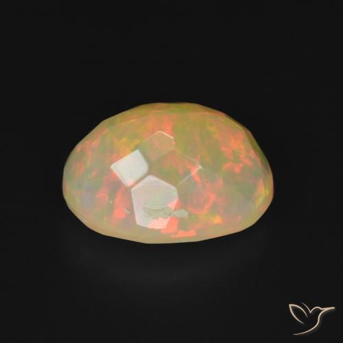 Ópalo Multicolor natural de 2.18 ct, Ovalada, Transparente